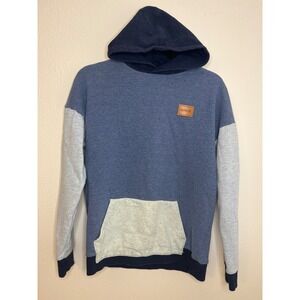 Hurley Kids Hoodie XL Blue Speckled Logo Patch Kangaroo Pocket Pullover